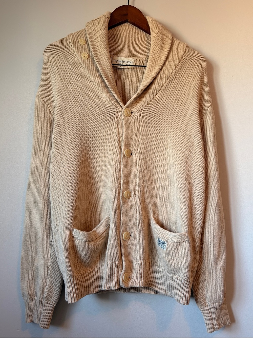 Ralph Lauren Denim & Supply Boyfriend Knit Cardigan Sweater Medium M